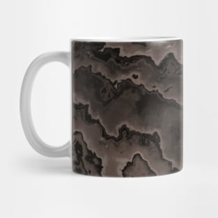 Gray Animal Print Zebra Watercolor Mug